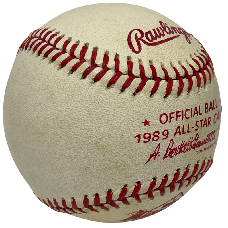 Benito Santiago Signed Rawlings 1989 All Star Game Logo Baseball Padres JSA COA