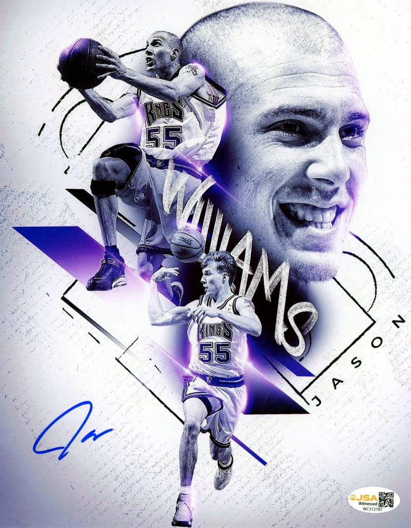 Jason Williams Signed Sacramento Kings 8x10 Photo Edit JSA Witness COA #4