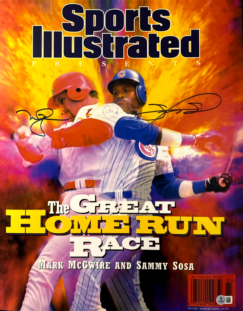 Sammy Sosa Mark McGwire Signed SI Homerun Chase 16x20 Photo Beckett W BAS COA #2