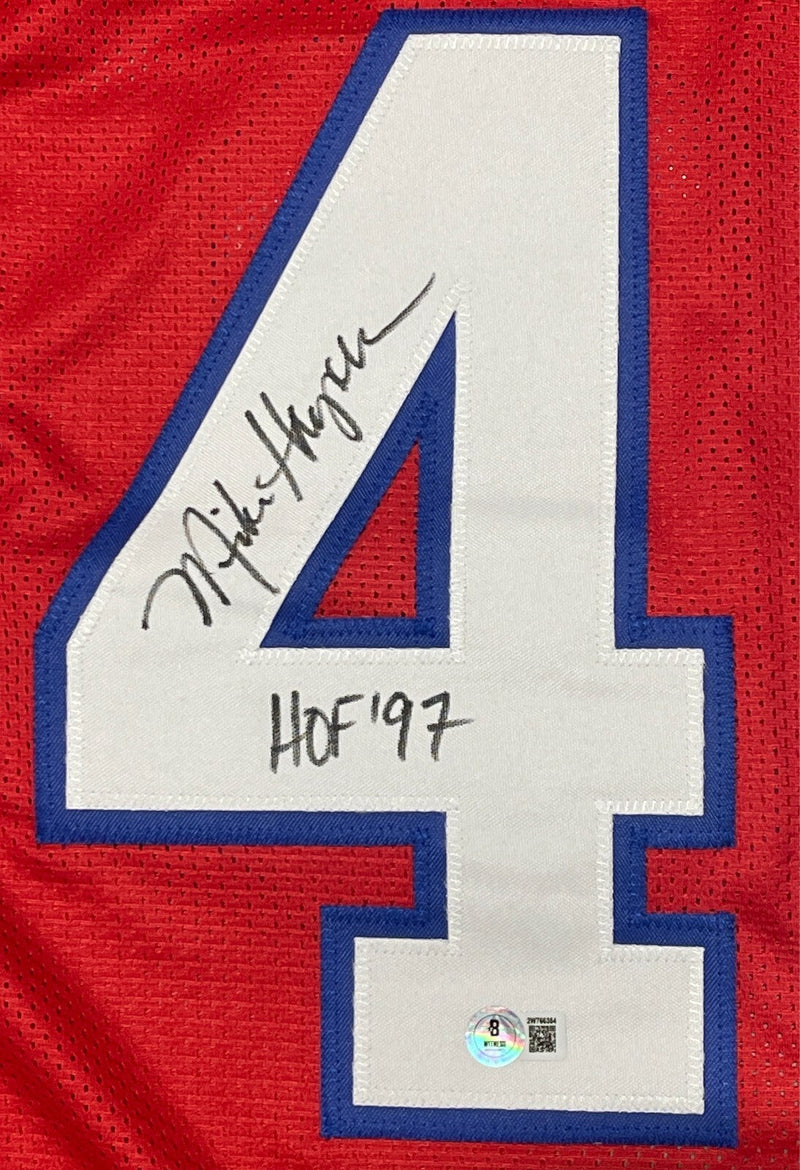 Mike Haynes Signed NE Patriots Custom Jersey w/ HOF 97 Beckett Witness BAS COA