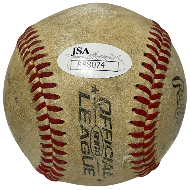 Dellin Betances Signed Rawlings ROMLB R100 HS Game Used Baseball JSA COA