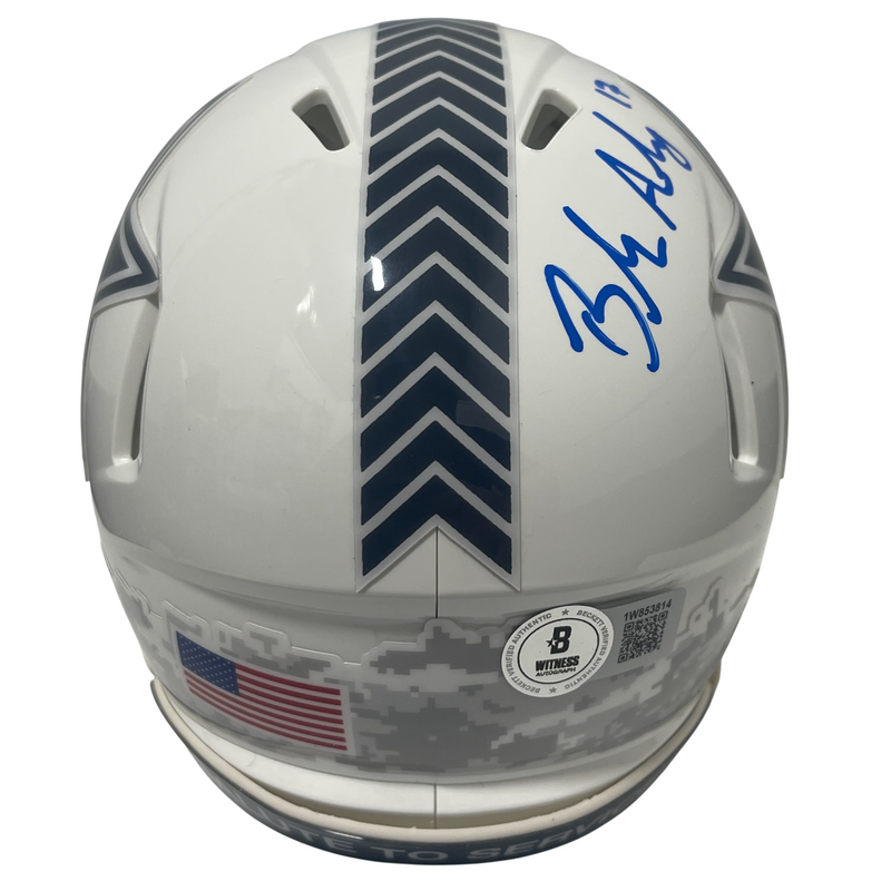 Brandon Aubrey Signed Cowboys Salute 24 Mini Helmet w/ Butter Beckett W BAS COA