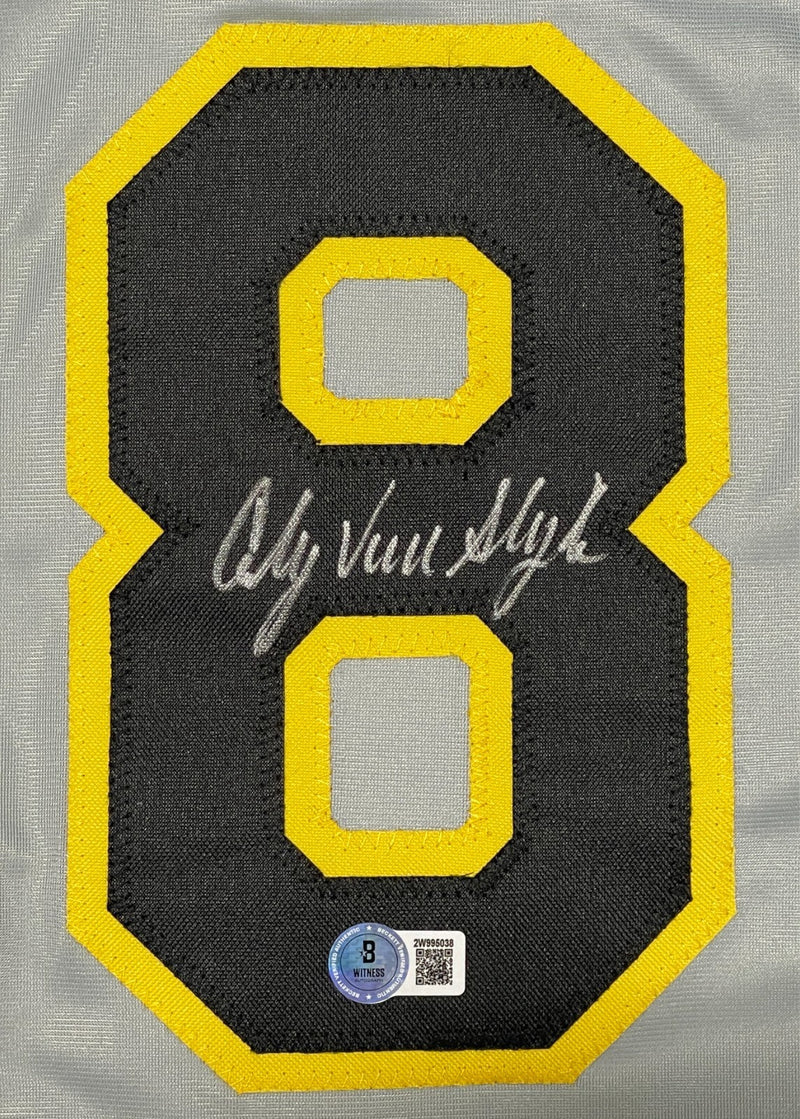 Andy Van Slyke Signed Pittsburgh Pirates Custom Jersey Beckett Witness BAS COA
