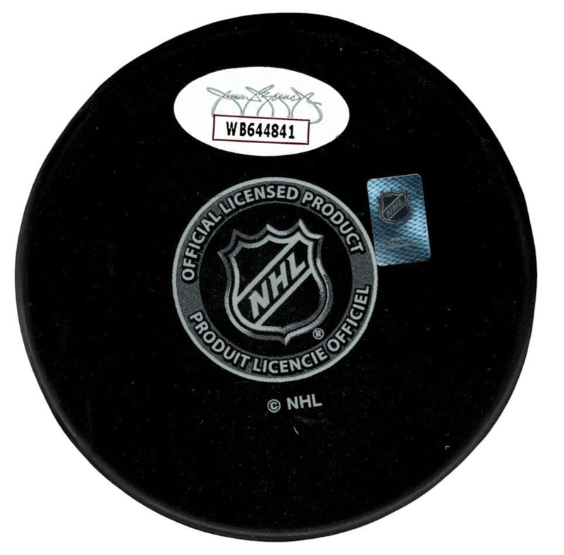 Pierre Turgeon Signed New York Islanders Puck w/ HOF 23 JSA COA