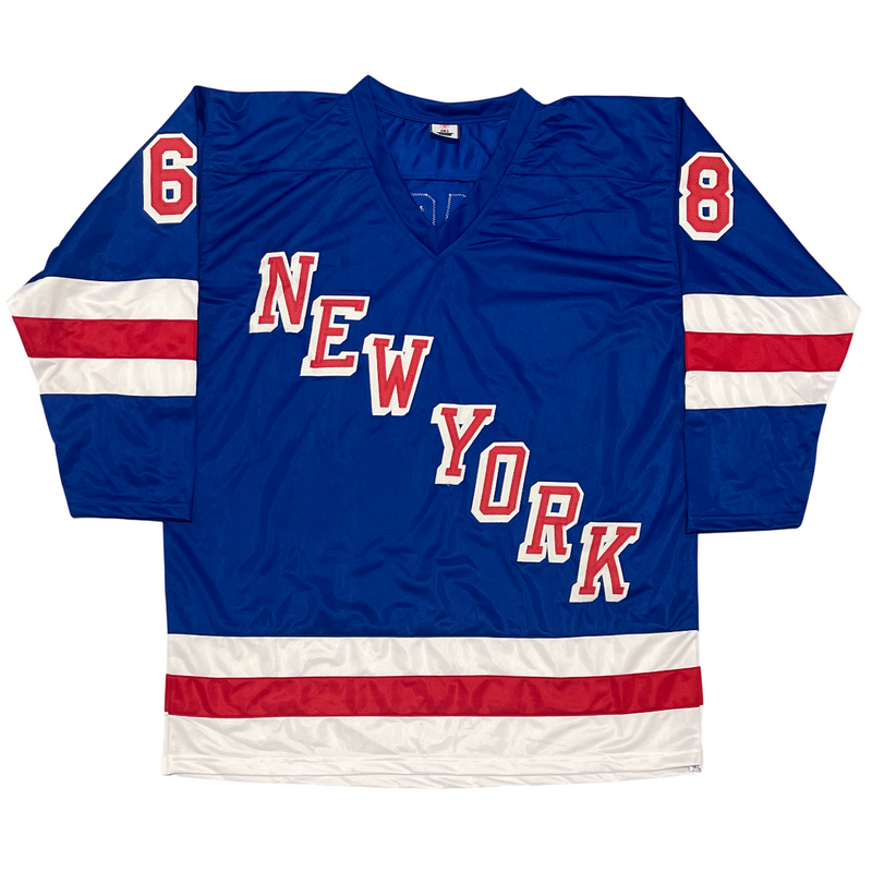 Jaromir Jagr Signed New York Rangers Custom Jersey Beckett Witness BAS COA