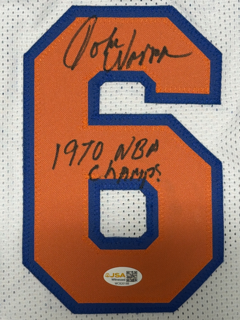 John Warren Signed New York Knicks Custom Jersey w/ 1970 NBA Champs JSA Wit COA