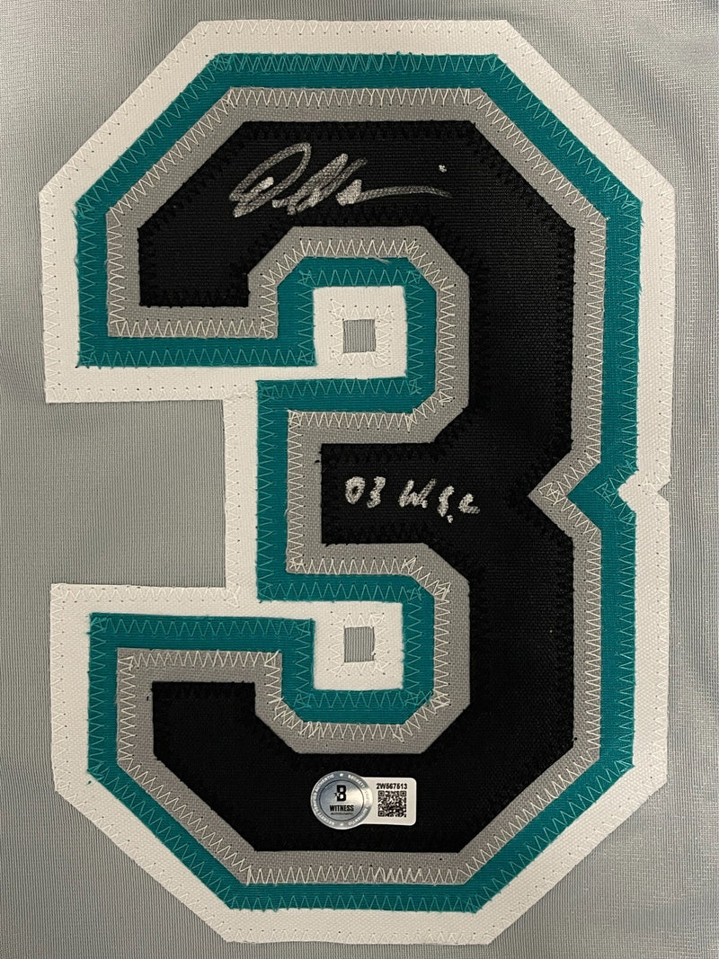 Dontrelle Willis Signed Marlins Custom Jersey w/ 03 WSC Beckett Witness BAS COA