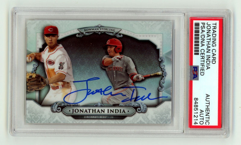 Jonathan India 2018 Bowman Sterling Refractors BSJI Signed RC PSA Authentic Auto