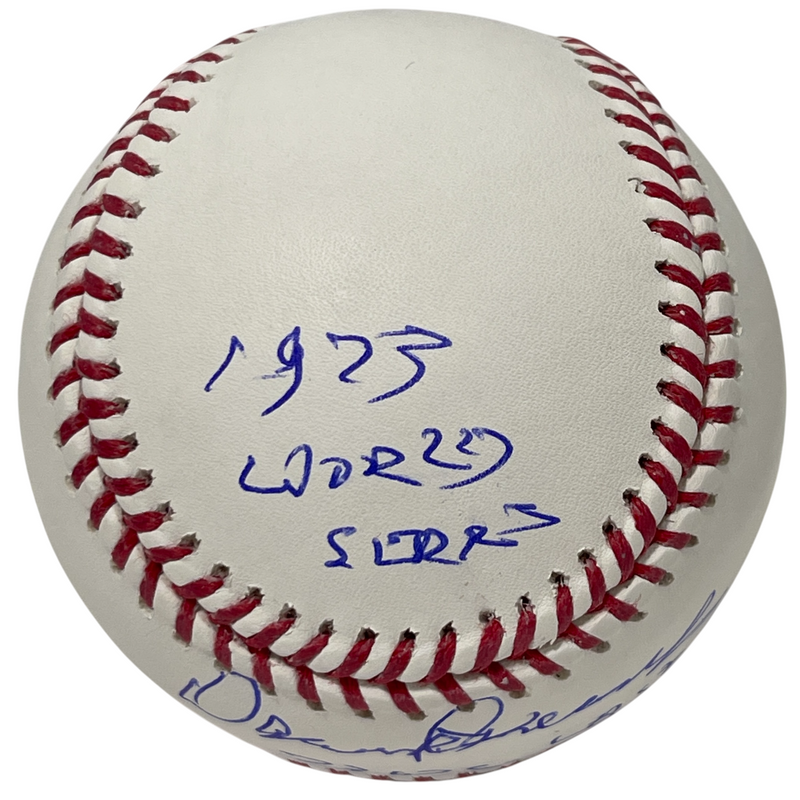 Darold Knowles Signed ROMLB Baseball w/ 1973 WS Inscs Beckett Witness BAS COA