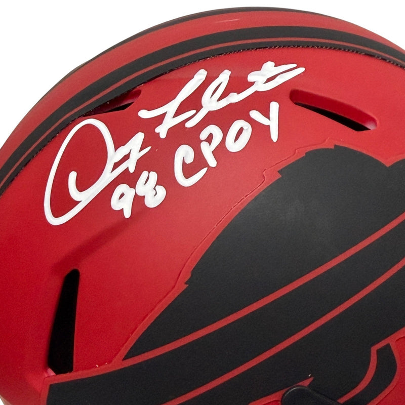 Doug Flutie Signed Buffalo Bills Rave Mini Helmet w/ 98 CPOY JSA Witness COA