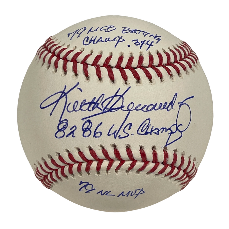 Keith Hernandez Signed ROMLB Baseball w/ NL Batting Champ + WSC + MVP JSA COA