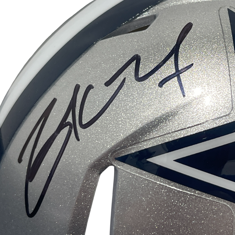 Zack Martin Signed Dallas Cowboys Speed Mini Helmet Beckett Witness BAS COA