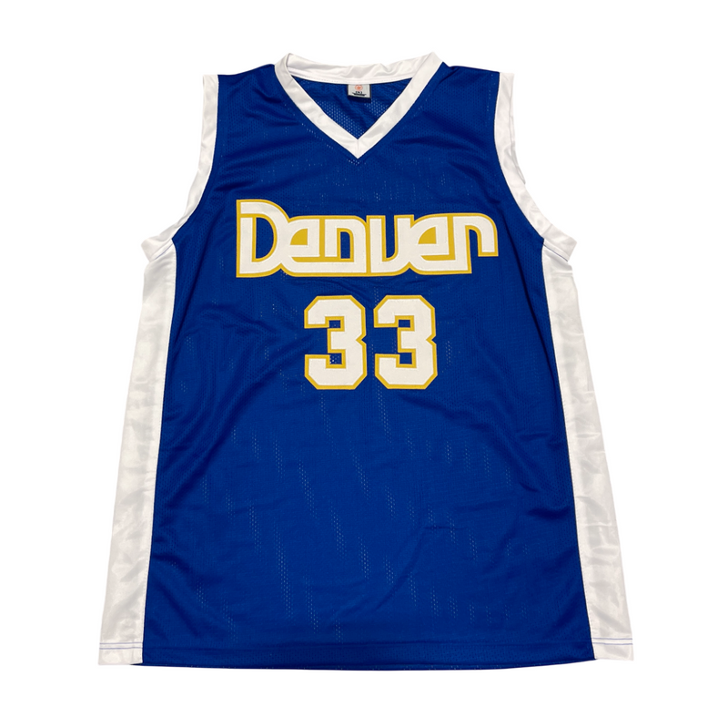 David Thompson Signed Denver Nuggets Custom Jersey w/ HOF 96 Beckett Wit BAS COA