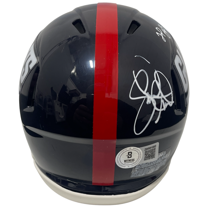 Leonard Marshall Signed Giants TB Mini Helmet w/ 2x SB Champ Beckett W BAS COA