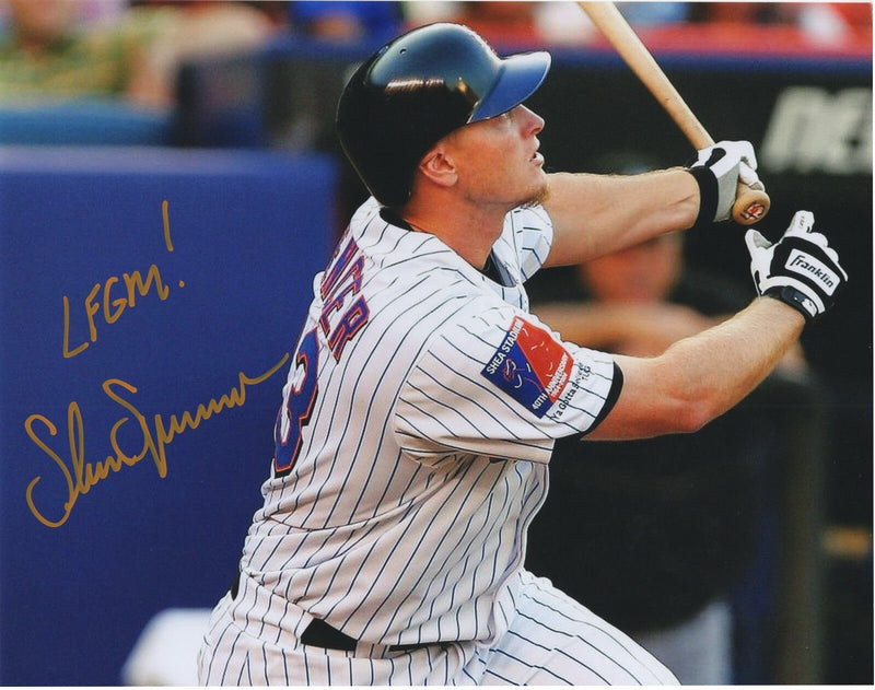 Shane Spencer Signed New York Mets 8x10 Photo w/LFGM! LSCM COA