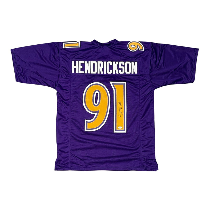 Trey Hendrickson Signed Baltimore Ravens Custom Jersey JSA Witness COA