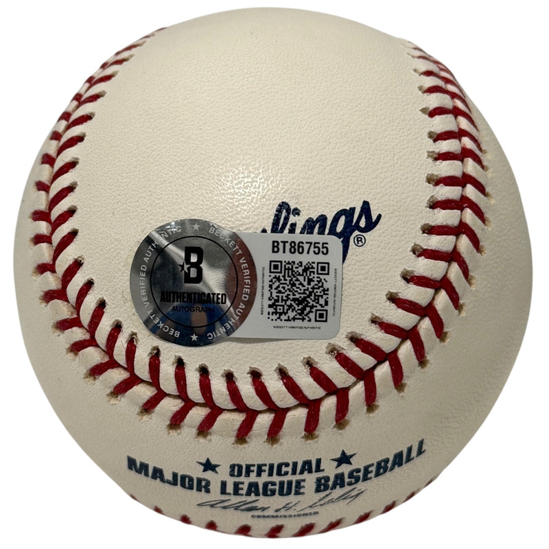 Dikembe Mutombo Signed Autographed ROMLB Baseball Beckett BAS COA Denver Nuggets