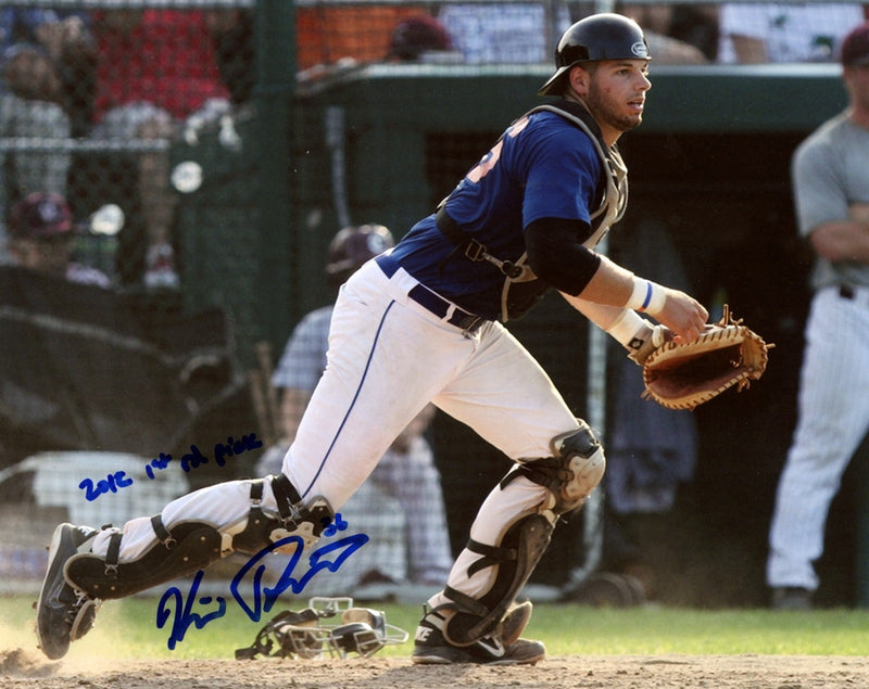 Kevin Plawecki Signed NY Mets 8x10 Photo w/ 2012 1st Rd Pick Insc. LSCM COA #5