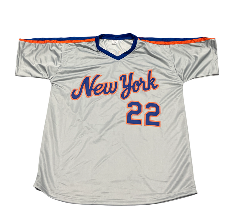 Ray Knight Signed New York Mets Custom Jersey w/ 1986 WS MVP Beckett Wit BAS COA