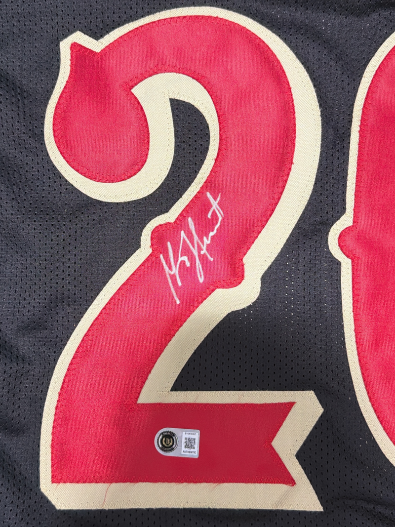 Garrison Hearst Signed San Francisco 49ers Rivalries Custom Jersey BAS COA