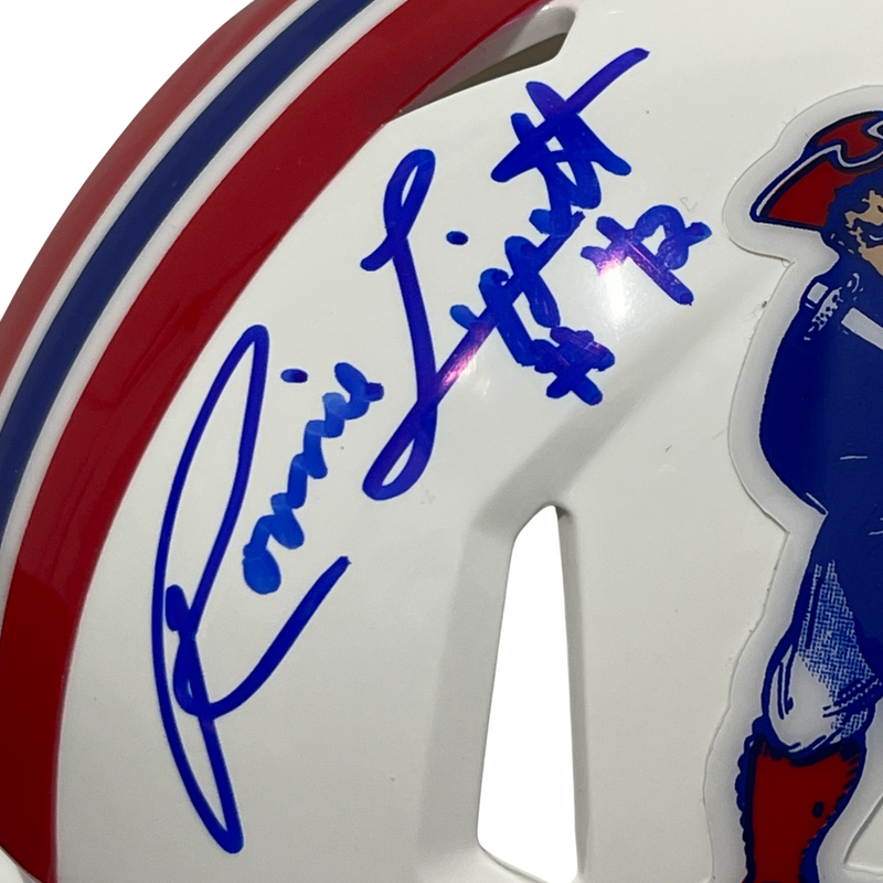 Ronnie Lippett Signed Patriots TB Mini Helmet w/ NEP All 80s Beckett W BAS COA