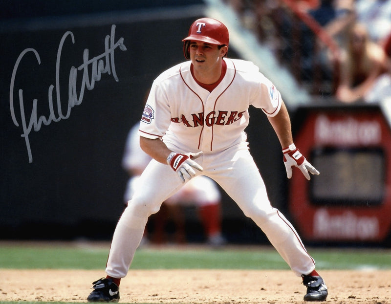 Frank Catalanotto Signed Autographed Texas Rangers 8x10 Photo LSCM COA