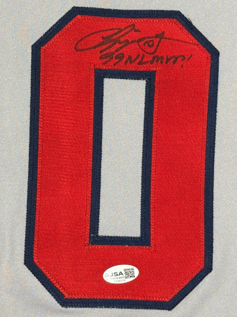 Chipper Jones Signed Atlanta Braves Russell Authentic Jersey w 99 NL MVP JSA COA