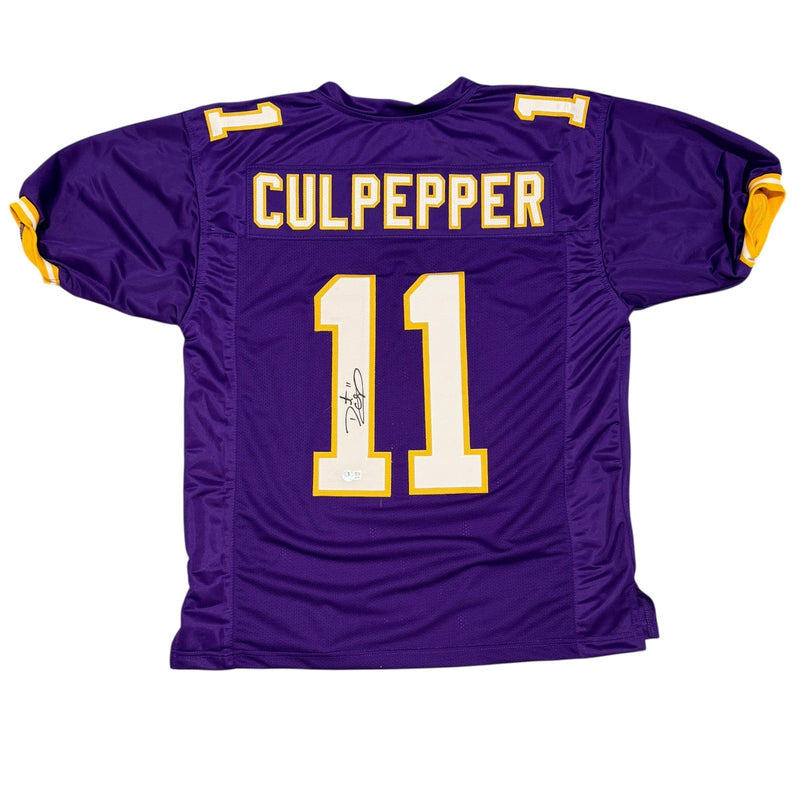 Daunte Culpepper Signed Minnesota Vikings Custom Jersey Beckett Wit BAS COA