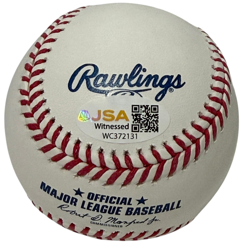 Ellis Valentine Signed ROMLB Baseball w/ 77 AS - 78 GG JSA Witness COA Expos