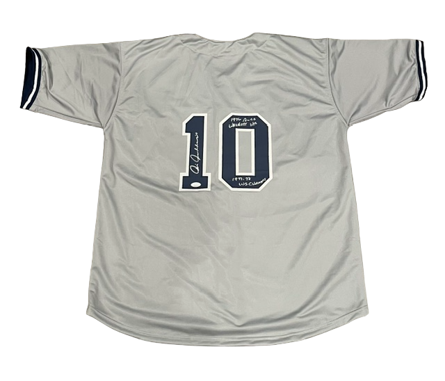 Chris Chambliss Signed Custom Jersey NY Yankees w/ 2x WS Walk off JSA COA
