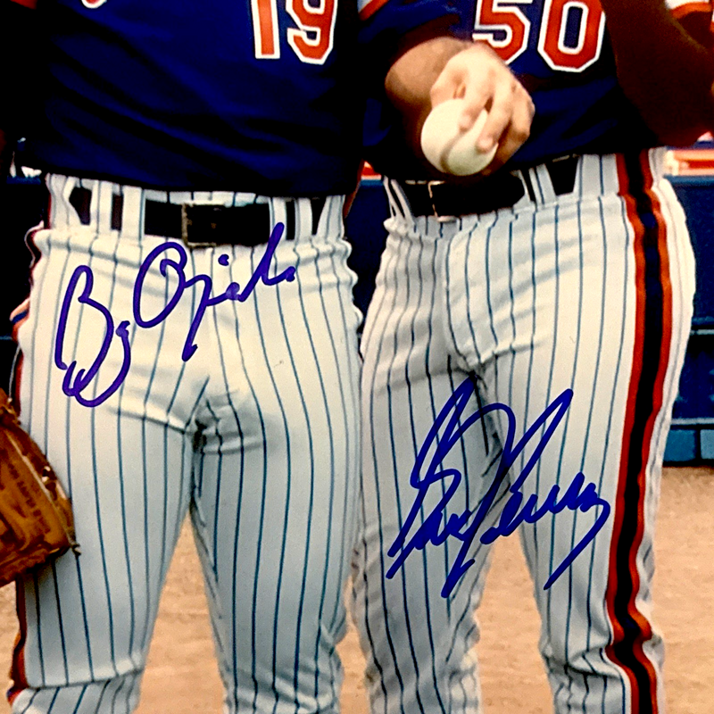 Gooden Darling Ojeda Fernandez Mets Starting Four Signed 16x20 Photo JSA W COA B