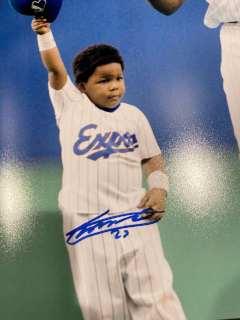 Vladimir Guerrero Jr & Sr Dual Signed Auto 16x20 Photo PSA COA USA SM COA RARE