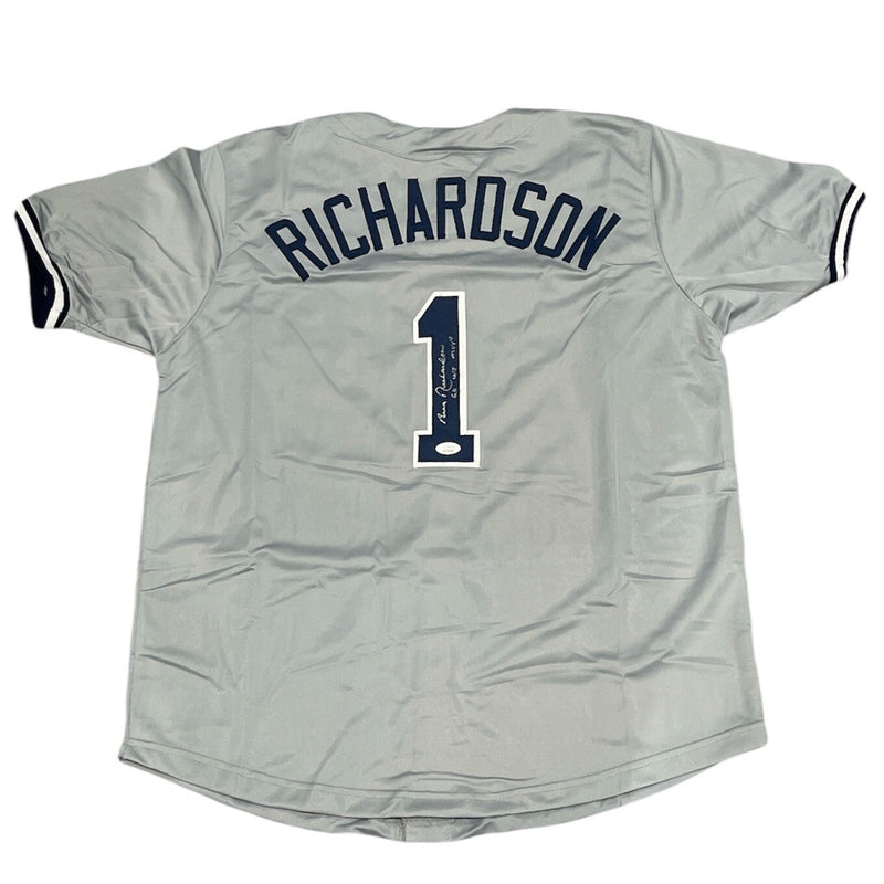 Bobby Richardson Signed Auto New York Yankees Jersey w/ 60 WS MVP JSA COA