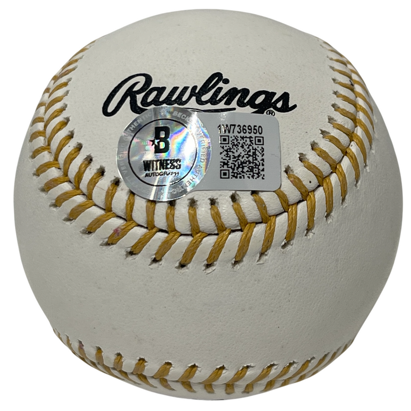 Amos Otis Signed Rawlings Gold Glove Baseball w/ 3x GG Beckett Witness BAS COA