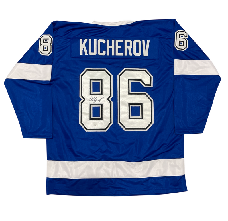 Nikita Kucherov Signed Tampa Bay Lightning Custom Jersey JSA COA