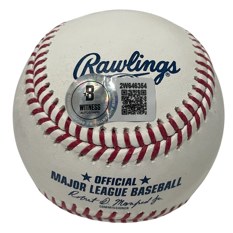 Jim Lonborg Signed ROMLB Baseball w/ CY Young 67 Beckett Witness BAS COA
