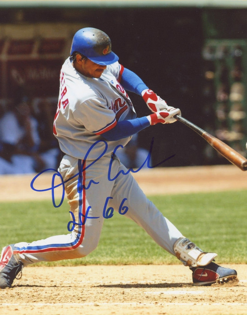 Orlando Cabrera Signed Montreal Expos 8x10 Photo w/ 2x GG LSCM COA