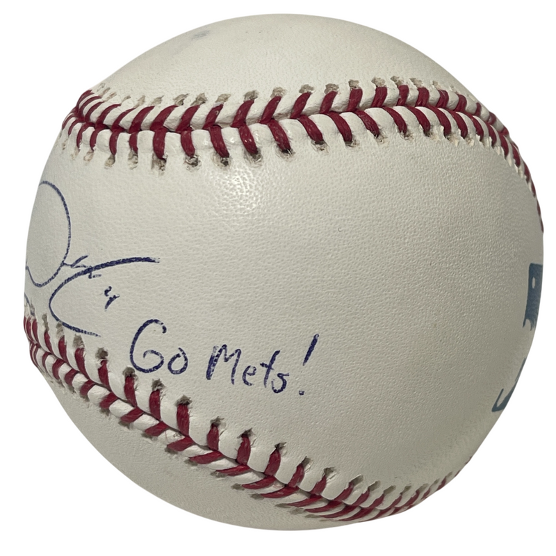 Chris Woodward Signed Autographed ROMLB Baseball w/ Go Mets! Inscription JSA COA