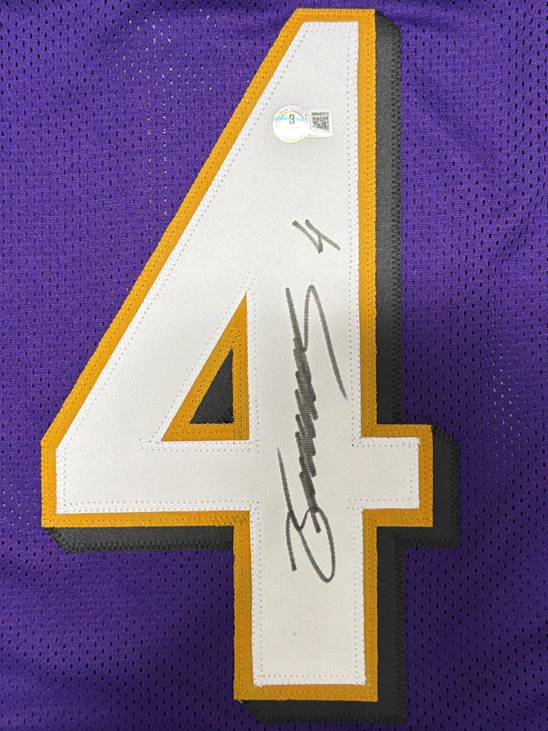 Zay Flowers Signed Baltimore Ravens Custom Jersey Beckett Witness BAS COA