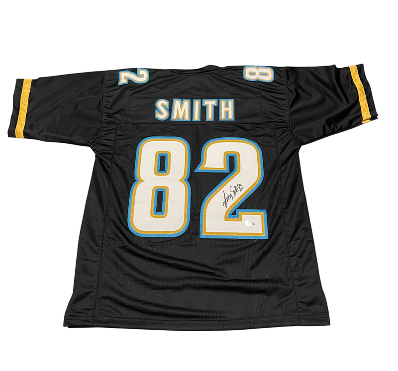 Jimmy Smith Signed Jacksonville Jaguars Custom Jersey Beckett Witness BAS COA