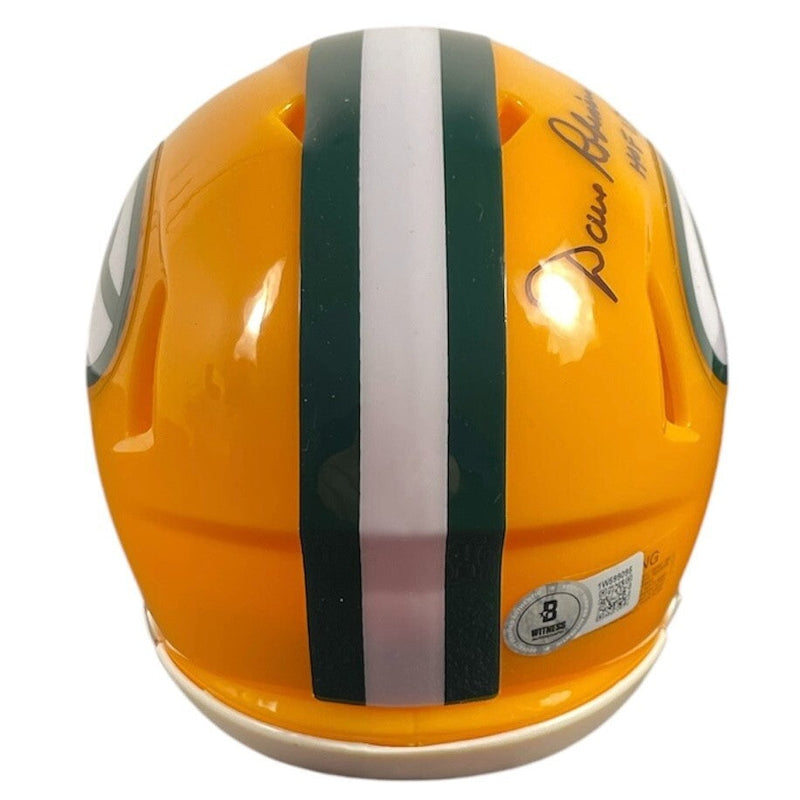 Dave Robinson Signed Green Bay Mini Helmet w/ HOF 13 Beckett Wit BAS COA
