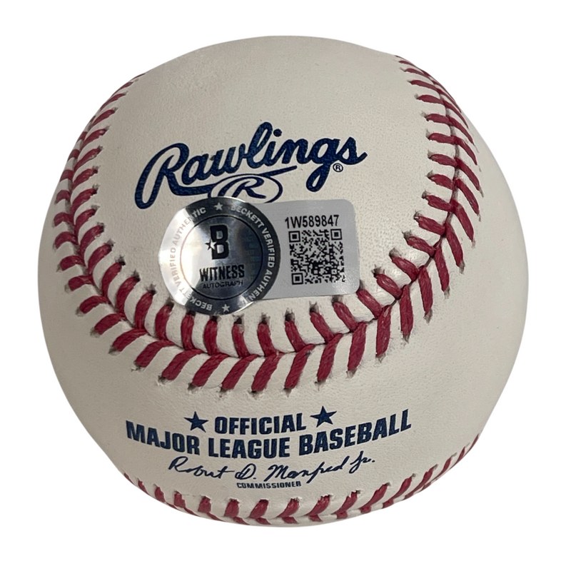 Roy White Signed Autographed ROMLB Baseball w/ 3 Ins Beckett BAS COA Yankee