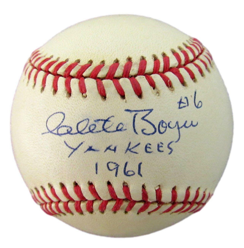 Clete Boyer Yankees Signed/Inscribed Rawlings OAL Baseball PSA/DNA 162081