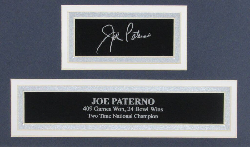 Joe Paterno PSU Framed Tribute w/Laser Engraved Autograph 135020