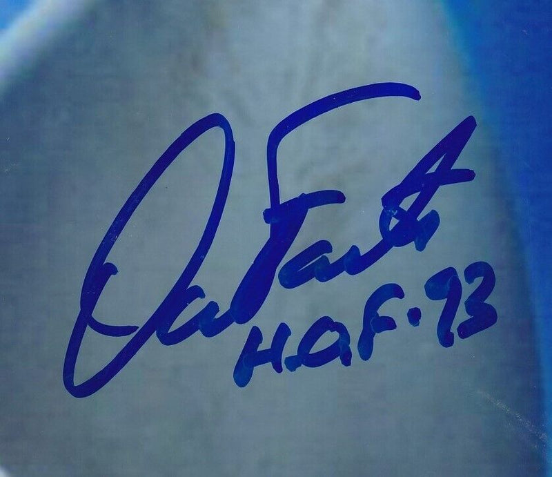 Dan Fouts HOF Autographed/Inscribed "HOF 93" 8x10 Photo TOP GUN Chargers JSA