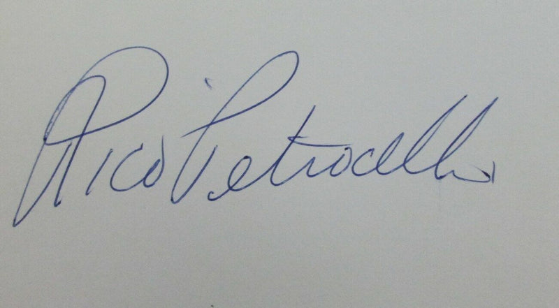 Rico Petrocelli 1967 Boston Red Sox Signed 3x5 Index Card with 5x7  Photo 158525