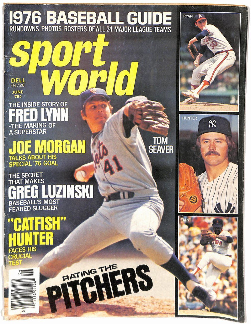 June 1976 Dell Sport World Magazine Baseball Guide Tom Seaver HOF 181702