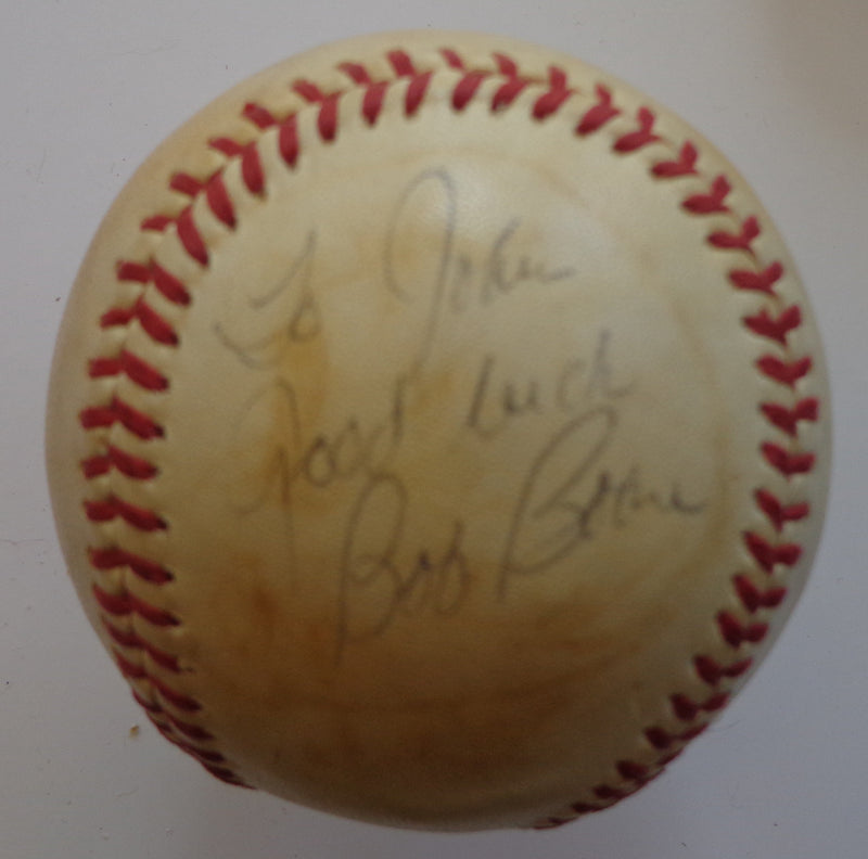 Bob Boone Signed/Insc 1978 World Series Baseball Philadelphi Phillies JSA 191800