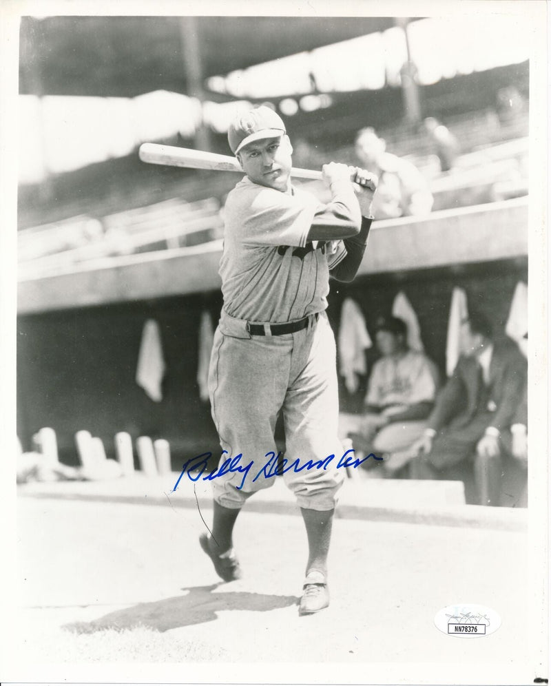 Billy Herman HOF Brooklyn Dodgers Signed/Autographed 8x10 Photo JSA 159104