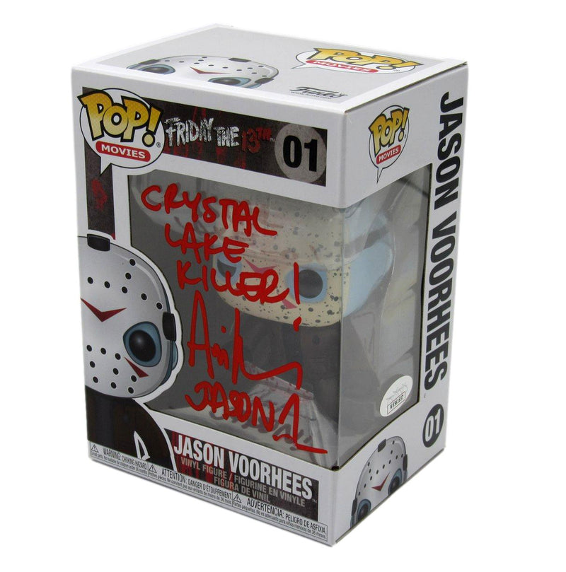 Ari Lehman Signed/Insc Funko Pop! #01 "Friday the 13th" Signed in Red JSA 190715